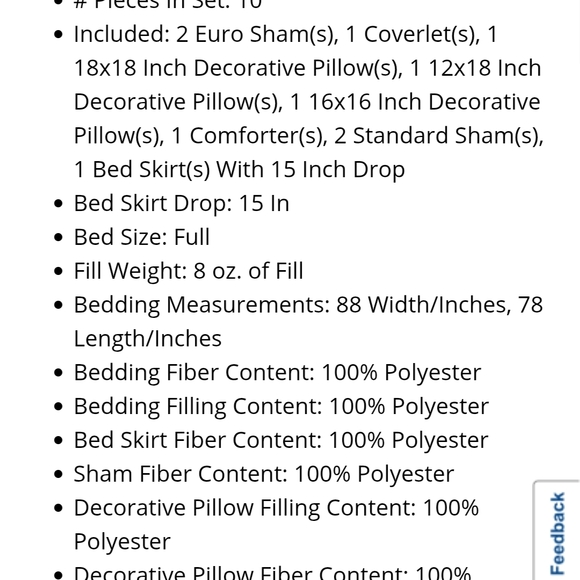 Floral Comforter Set - King, NEW IN BAG - Picture 4 of 4